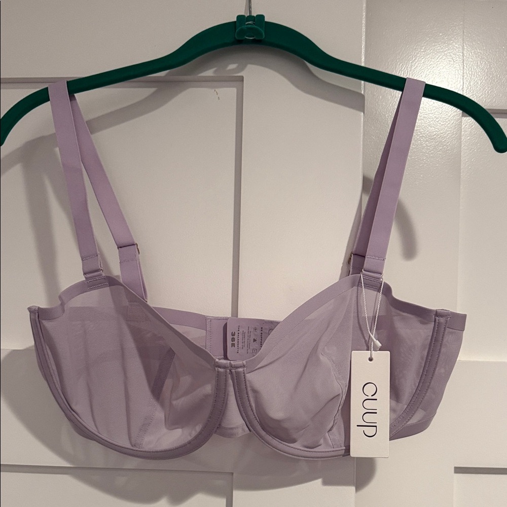 NWT CUUP The Balconette Lilac Underwire Bra